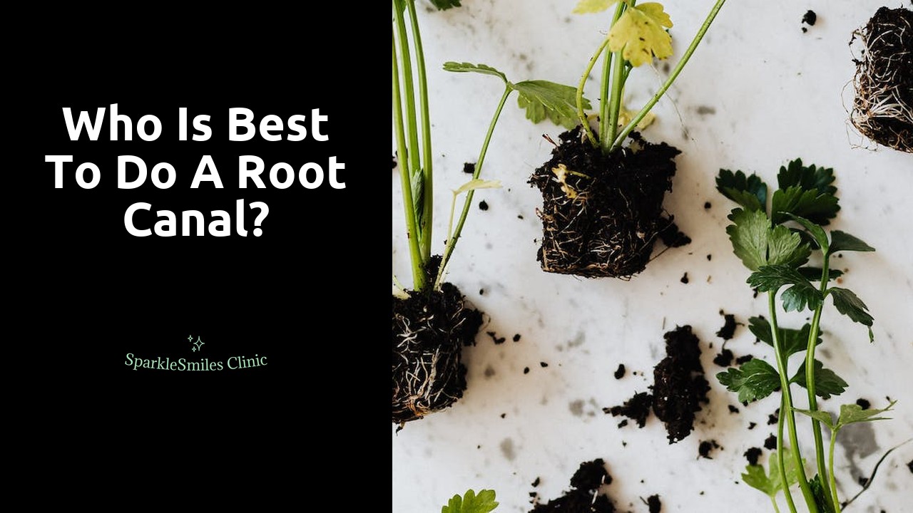 Who is best to do a root canal?